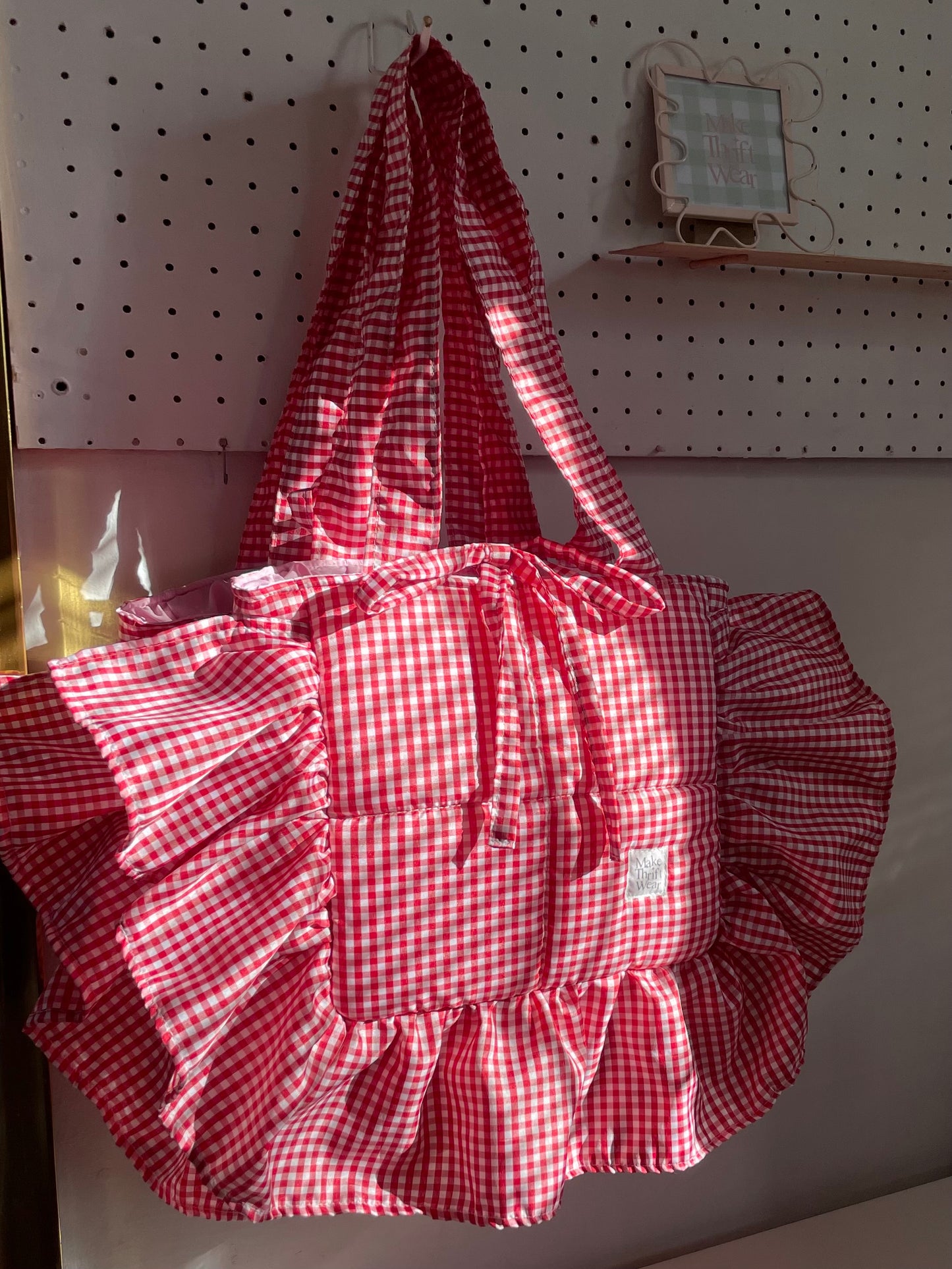 Strawberry Ruffle Tote