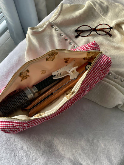 Strawberry Picnic Hair Tools Bag 🍓